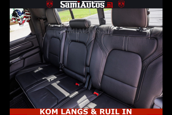 Dodge Ram DELMONICO | LIMITED NIGHT 5.7 V8 | BOM VOL | HUD | LUCHTVERING | MEEST LUXE DUBBELE CABINE | 5 PERSOONS | ROYALE STOELEN MET LUXE BEKLEDING | DC | GRIJSKENTEKEN | Z.G.A.N | EERSTE EIGENAAR | ORIGINELE NEDERLANDSE AUTO |