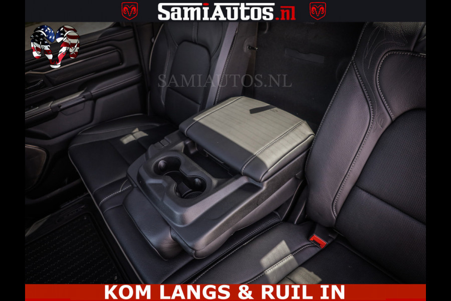 Dodge Ram DELMONICO | LIMITED NIGHT 5.7 V8 | BOM VOL | HUD | LUCHTVERING | MEEST LUXE DUBBELE CABINE | 5 PERSOONS | ROYALE STOELEN MET LUXE BEKLEDING | DC | GRIJSKENTEKEN | Z.G.A.N | EERSTE EIGENAAR | ORIGINELE NEDERLANDSE AUTO |