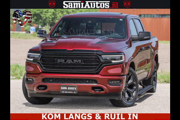 Dodge Ram DELMONICO | LIMITED NIGHT 5.7 V8 | BOM VOL | HUD | LUCHTVERING | MEEST LUXE DUBBELE CABINE | 5 PERSOONS | ROYALE STOELEN MET LUXE BEKLEDING | DC | GRIJSKENTEKEN | Z.G.A.N | EERSTE EIGENAAR | ORIGINELE NEDERLANDSE AUTO |