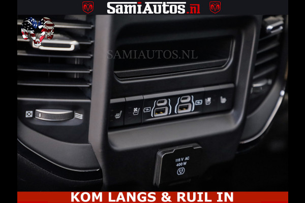Dodge Ram DELMONICO | LIMITED NIGHT 5.7 V8 | BOM VOL | HUD | LUCHTVERING | MEEST LUXE DUBBELE CABINE | 5 PERSOONS | ROYALE STOELEN MET LUXE BEKLEDING | DC | GRIJSKENTEKEN | Z.G.A.N | EERSTE EIGENAAR | ORIGINELE NEDERLANDSE AUTO |