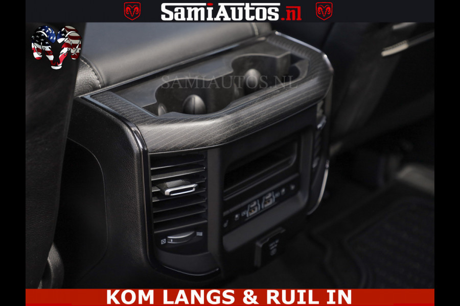 Dodge Ram DELMONICO | LIMITED NIGHT 5.7 V8 | BOM VOL | HUD | LUCHTVERING | MEEST LUXE DUBBELE CABINE | 5 PERSOONS | ROYALE STOELEN MET LUXE BEKLEDING | DC | GRIJSKENTEKEN | Z.G.A.N | EERSTE EIGENAAR | ORIGINELE NEDERLANDSE AUTO |