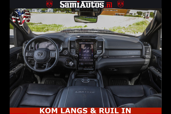 Dodge Ram DELMONICO | LIMITED NIGHT 5.7 V8 | BOM VOL | HUD | LUCHTVERING | MEEST LUXE DUBBELE CABINE | 5 PERSOONS | ROYALE STOELEN MET LUXE BEKLEDING | DC | GRIJSKENTEKEN | Z.G.A.N | EERSTE EIGENAAR | ORIGINELE NEDERLANDSE AUTO |