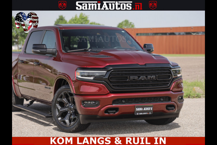 Dodge Ram DELMONICO | LIMITED NIGHT 5.7 V8 | BOM VOL | HUD | LUCHTVERING | MEEST LUXE DUBBELE CABINE | 5 PERSOONS | ROYALE STOELEN MET LUXE BEKLEDING | DC | GRIJSKENTEKEN | Z.G.A.N | EERSTE EIGENAAR | ORIGINELE NEDERLANDSE AUTO |