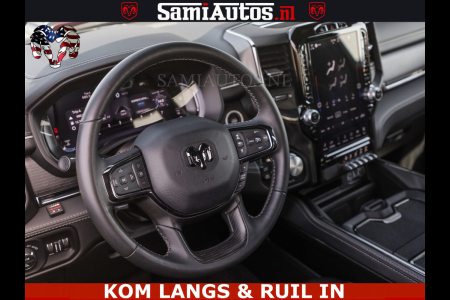 Dodge Ram DELMONICO | LIMITED NIGHT 5.7 V8 | BOM VOL | HUD | LUCHTVERING | MEEST LUXE DUBBELE CABINE | 5 PERSOONS | ROYALE STOELEN MET LUXE BEKLEDING | DC | GRIJSKENTEKEN | Z.G.A.N | EERSTE EIGENAAR | ORIGINELE NEDERLANDSE AUTO |