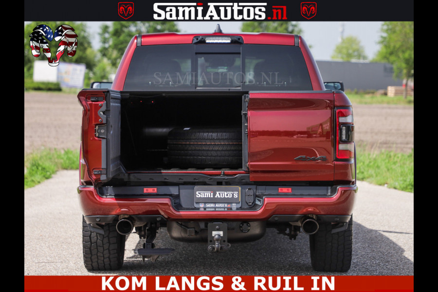 Dodge Ram DELMONICO | LIMITED NIGHT 5.7 V8 | BOM VOL | HUD | LUCHTVERING | MEEST LUXE DUBBELE CABINE | 5 PERSOONS | ROYALE STOELEN MET LUXE BEKLEDING | DC | GRIJSKENTEKEN | Z.G.A.N | EERSTE EIGENAAR | ORIGINELE NEDERLANDSE AUTO |