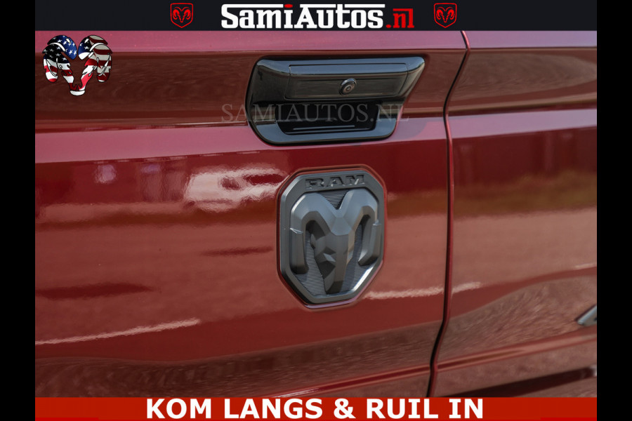 Dodge Ram DELMONICO | LIMITED NIGHT 5.7 V8 | BOM VOL | HUD | LUCHTVERING | MEEST LUXE DUBBELE CABINE | 5 PERSOONS | ROYALE STOELEN MET LUXE BEKLEDING | DC | GRIJSKENTEKEN | Z.G.A.N | EERSTE EIGENAAR | ORIGINELE NEDERLANDSE AUTO |