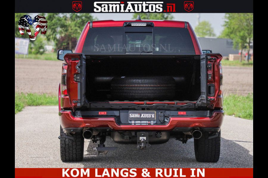 Dodge Ram DELMONICO | LIMITED NIGHT 5.7 V8 | BOM VOL | HUD | LUCHTVERING | MEEST LUXE DUBBELE CABINE | 5 PERSOONS | ROYALE STOELEN MET LUXE BEKLEDING | DC | GRIJSKENTEKEN | Z.G.A.N | EERSTE EIGENAAR | ORIGINELE NEDERLANDSE AUTO |