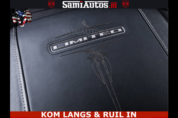 Dodge Ram DELMONICO | LIMITED NIGHT 5.7 V8 | BOM VOL | HUD | LUCHTVERING | MEEST LUXE DUBBELE CABINE | 5 PERSOONS | ROYALE STOELEN MET LUXE BEKLEDING | DC | GRIJSKENTEKEN | Z.G.A.N | EERSTE EIGENAAR | ORIGINELE NEDERLANDSE AUTO |