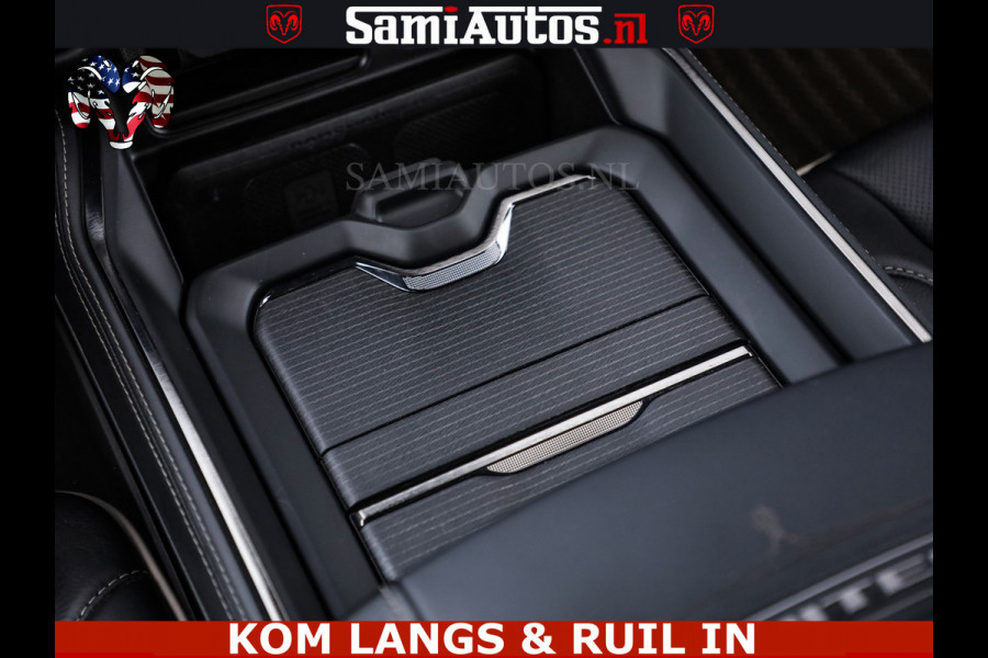 Dodge Ram DELMONICO | LIMITED NIGHT 5.7 V8 | BOM VOL | HUD | LUCHTVERING | MEEST LUXE DUBBELE CABINE | 5 PERSOONS | ROYALE STOELEN MET LUXE BEKLEDING | DC | GRIJSKENTEKEN | Z.G.A.N | EERSTE EIGENAAR | ORIGINELE NEDERLANDSE AUTO |