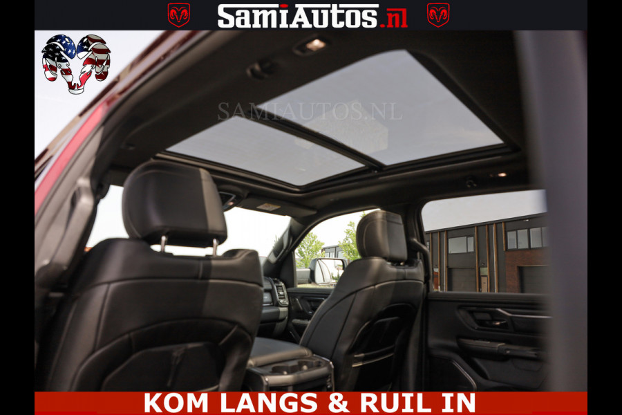 Dodge Ram DELMONICO | LIMITED NIGHT 5.7 V8 | BOM VOL | HUD | LUCHTVERING | MEEST LUXE DUBBELE CABINE | 5 PERSOONS | ROYALE STOELEN MET LUXE BEKLEDING | DC | GRIJSKENTEKEN | Z.G.A.N | EERSTE EIGENAAR | ORIGINELE NEDERLANDSE AUTO |