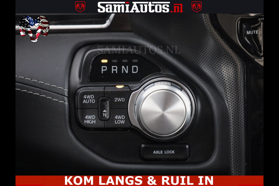 Dodge Ram DELMONICO | LIMITED NIGHT 5.7 V8 | BOM VOL | HUD | LUCHTVERING | MEEST LUXE DUBBELE CABINE | 5 PERSOONS | ROYALE STOELEN MET LUXE BEKLEDING | DC | GRIJSKENTEKEN | Z.G.A.N | EERSTE EIGENAAR | ORIGINELE NEDERLANDSE AUTO |