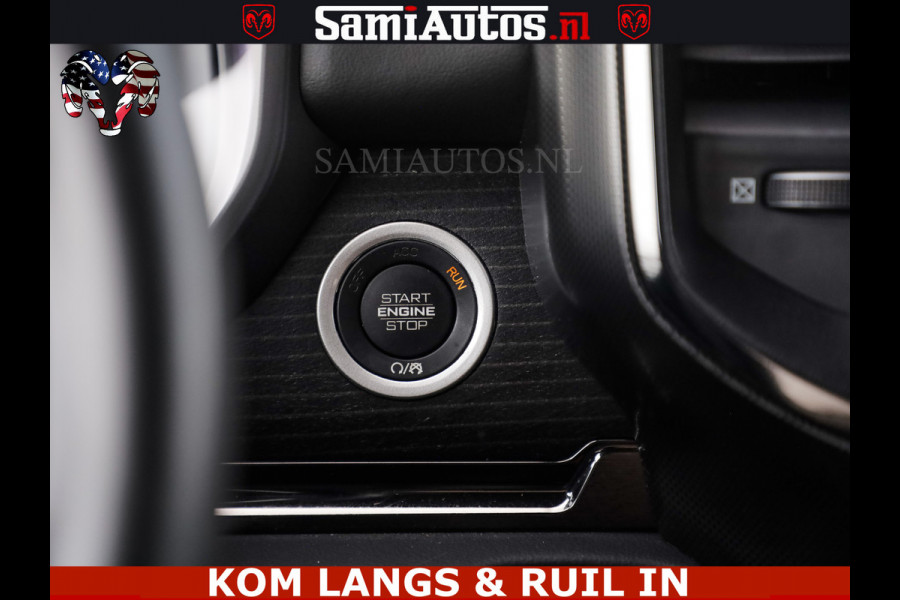 Dodge Ram DELMONICO | LIMITED NIGHT 5.7 V8 | BOM VOL | HUD | LUCHTVERING | MEEST LUXE DUBBELE CABINE | 5 PERSOONS | ROYALE STOELEN MET LUXE BEKLEDING | DC | GRIJSKENTEKEN | Z.G.A.N | EERSTE EIGENAAR | ORIGINELE NEDERLANDSE AUTO |