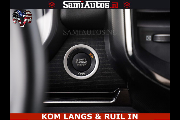 Dodge Ram DELMONICO | LIMITED NIGHT 5.7 V8 | BOM VOL | HUD | LUCHTVERING | MEEST LUXE DUBBELE CABINE | 5 PERSOONS | ROYALE STOELEN MET LUXE BEKLEDING | DC | GRIJSKENTEKEN | Z.G.A.N | EERSTE EIGENAAR | ORIGINELE NEDERLANDSE AUTO |