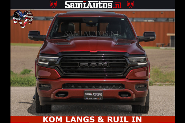 Dodge Ram DELMONICO | LIMITED NIGHT 5.7 V8 | BOM VOL | HUD | LUCHTVERING | MEEST LUXE DUBBELE CABINE | 5 PERSOONS | ROYALE STOELEN MET LUXE BEKLEDING | DC | GRIJSKENTEKEN | Z.G.A.N | EERSTE EIGENAAR | ORIGINELE NEDERLANDSE AUTO |