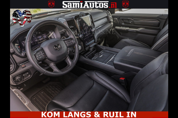 Dodge Ram DELMONICO | LIMITED NIGHT 5.7 V8 | BOM VOL | HUD | LUCHTVERING | MEEST LUXE DUBBELE CABINE | 5 PERSOONS | ROYALE STOELEN MET LUXE BEKLEDING | DC | GRIJSKENTEKEN | Z.G.A.N | EERSTE EIGENAAR | ORIGINELE NEDERLANDSE AUTO |