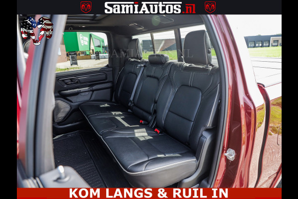 Dodge Ram DELMONICO | LIMITED NIGHT 5.7 V8 | BOM VOL | HUD | LUCHTVERING | MEEST LUXE DUBBELE CABINE | 5 PERSOONS | ROYALE STOELEN MET LUXE BEKLEDING | DC | GRIJSKENTEKEN | Z.G.A.N | EERSTE EIGENAAR | ORIGINELE NEDERLANDSE AUTO |