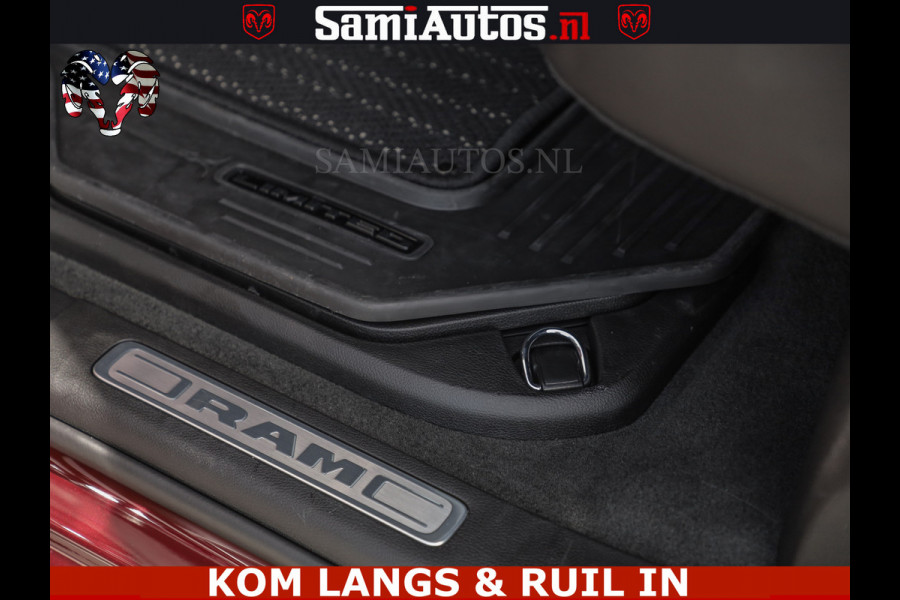 Dodge Ram DELMONICO | LIMITED NIGHT 5.7 V8 | BOM VOL | HUD | LUCHTVERING | MEEST LUXE DUBBELE CABINE | 5 PERSOONS | ROYALE STOELEN MET LUXE BEKLEDING | DC | GRIJSKENTEKEN | Z.G.A.N | EERSTE EIGENAAR | ORIGINELE NEDERLANDSE AUTO |