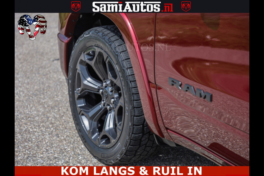 Dodge Ram DELMONICO | LIMITED NIGHT 5.7 V8 | BOM VOL | HUD | LUCHTVERING | MEEST LUXE DUBBELE CABINE | 5 PERSOONS | ROYALE STOELEN MET LUXE BEKLEDING | DC | GRIJSKENTEKEN | Z.G.A.N | EERSTE EIGENAAR | ORIGINELE NEDERLANDSE AUTO |