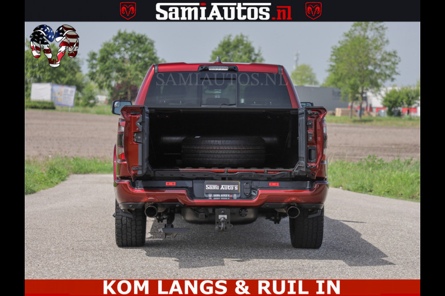 Dodge Ram DELMONICO | LIMITED NIGHT 5.7 V8 | BOM VOL | HUD | LUCHTVERING | MEEST LUXE DUBBELE CABINE | 5 PERSOONS | ROYALE STOELEN MET LUXE BEKLEDING | DC | GRIJSKENTEKEN | Z.G.A.N | EERSTE EIGENAAR | ORIGINELE NEDERLANDSE AUTO |