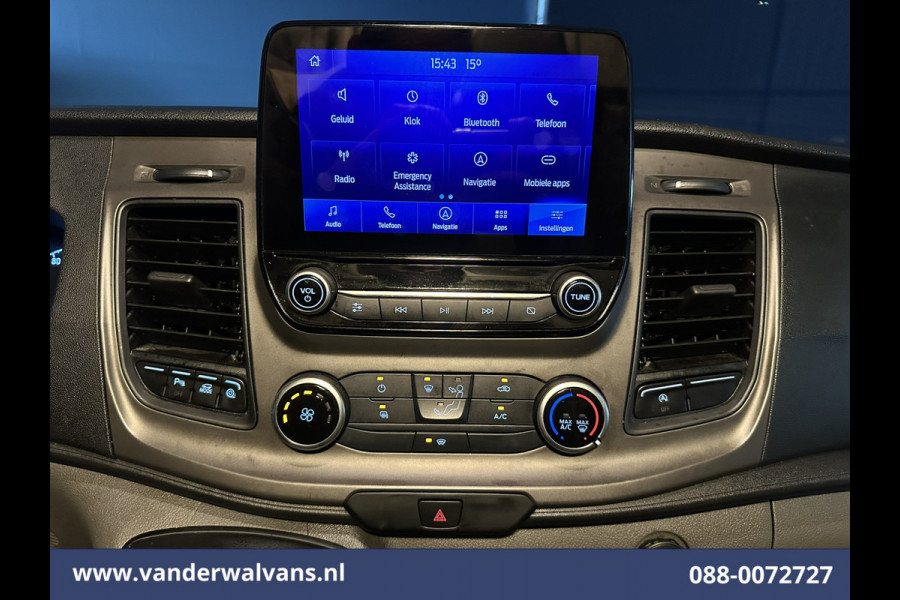 Ford Transit Custom 2.0 TDCI 131pk L2H1 Euro6 Airco | Camera | Leder | Navigatie | LED | Cruisecontrol Verwarmde Voorruit, Parkeersensoren, Bijrijdersbank, 2800kg trekvermogen