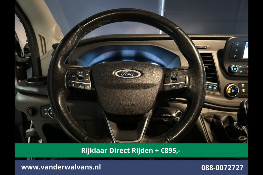 Ford Transit 2.0 TDCI 185pk L4H3 Dubbele Cabine Euro6 *Rijklaar Direct Rijden* Airco | 6-Zits | Camera | Cruisecontrol Parkeersensoren, 2800kg trekvermogen