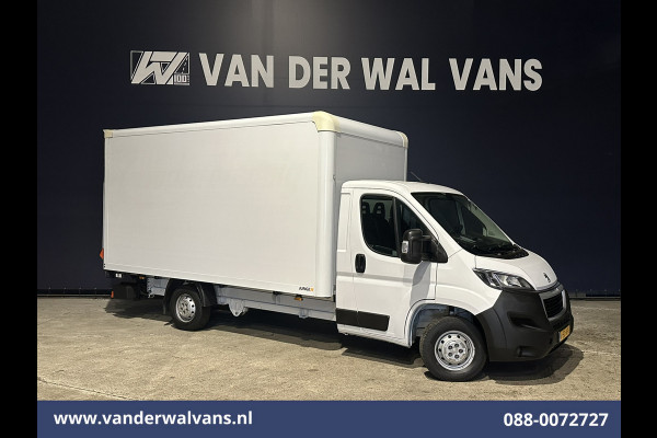 Peugeot Boxer 2.2 BlueHDi 141pk Bakwagen 436cm Lang Laadklep Euro6 Airco | Camera | Cruisecontrol | 1085kg laadvermogen Bijrijdersbank.