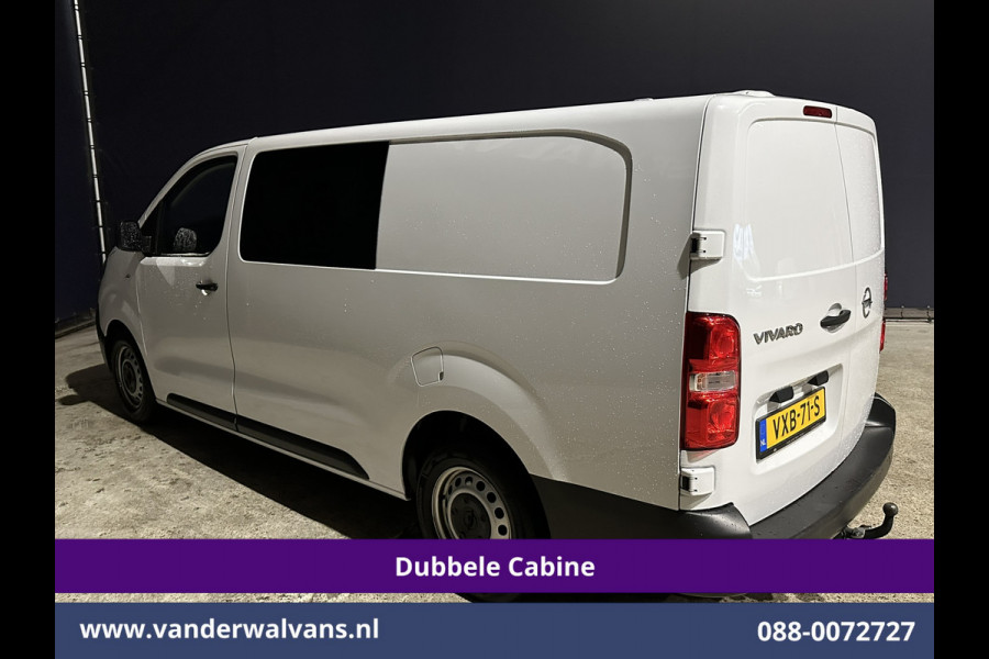 Opel Vivaro 2.0 CDTI 145pk L3H1 Dubbele Cabine Euro6 Airco | 6-Zits | Navigatie | 2500kg Trekhaak | Apple Carplay Android Auto, Cruisecontrol, Parkeersensoren