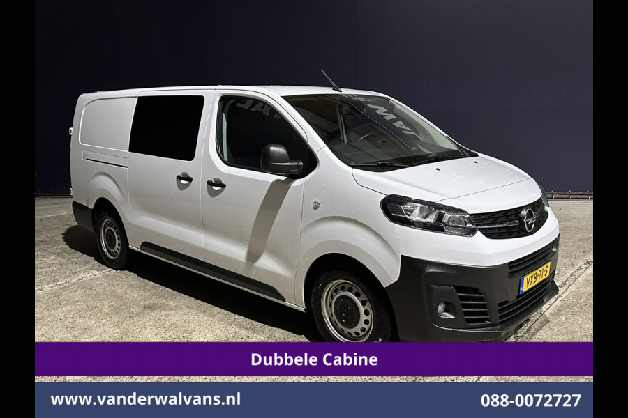 Opel Vivaro 2.0 CDTI 145pk L3H1 Dubbele Cabine Euro6 Airco | 6-Zits | Navigatie | 2500kg Trekhaak | Apple Carplay Android Auto, Cruisecontrol, Parkeersensoren