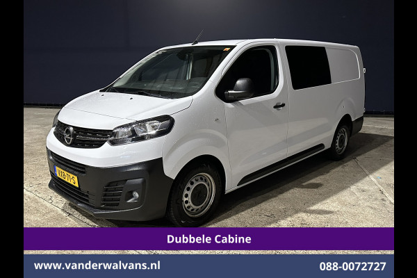 Opel Vivaro 2.0 CDTI 145pk L3H1 Dubbele Cabine Euro6 Airco | 6-Zits | Navigatie | 2500kg Trekhaak | Apple Carplay Android Auto, Cruisecontrol, Parkeersensoren
