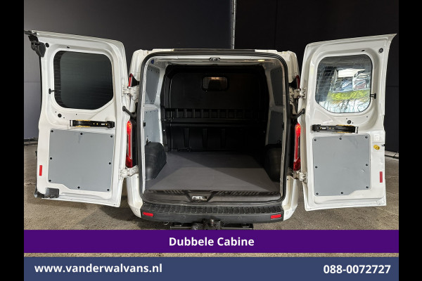 Ford Transit Custom 2.0 TDCI 131pk L2H1 Dubbele Cabine Euro6 Airco | 6-Zits | LED | Cruisecontrol | 2800kg trekhaak Parkeersensoren, Stoelverwarming