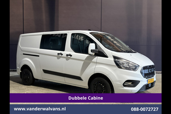 Ford Transit Custom 2.0 TDCI 131pk L2H1 Dubbele Cabine Euro6 Airco | 6-Zits | Navigatie | LED | Apple Carplay | Cruisecontrol Android Auto, Parkeersensoren, Achterklep, 2800kg trekvermogen