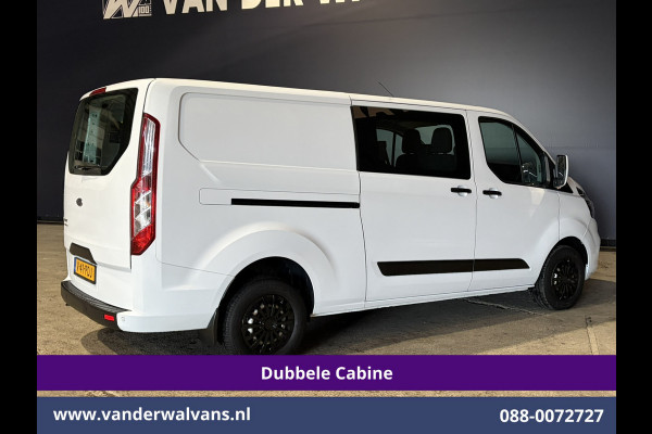 Ford Transit Custom 2.0 TDCI 131pk L2H1 Dubbele Cabine Euro6 Airco | 6-Zits | Navigatie | LED | Apple Carplay | Cruisecontrol Android Auto, Parkeersensoren, Achterklep, 2800kg trekvermogen