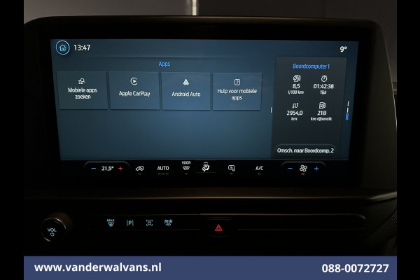 Ford Transit Custom 2.0 TDCI 136pk L2H1 Euro6 Airco | Camera | LED | Apple Carplay | Cruisecontrol Android Auto, Leder, Verwarmde voorruit, Parkeersensoren, Bijrijdersbank, 2740kg trekvermogen