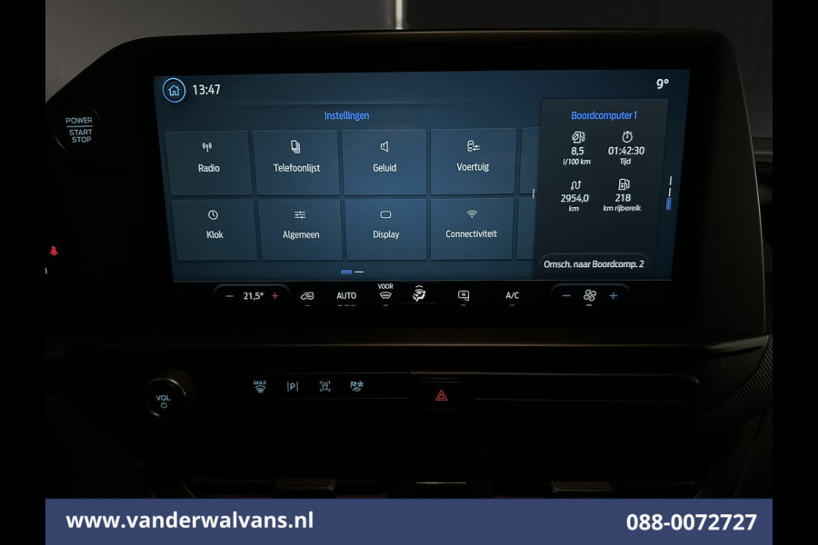 Ford Transit Custom 2.0 TDCI 136pk L2H1 Euro6 Airco | Camera | LED | Apple Carplay | Cruisecontrol Android Auto, Leder, Verwarmde voorruit, Parkeersensoren, Bijrijdersbank, 2740kg trekvermogen