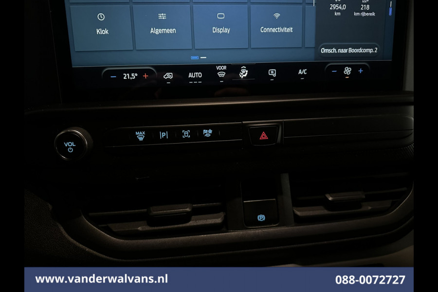 Ford Transit Custom 2.0 TDCI 136pk L2H1 Euro6 Airco | Camera | LED | Apple Carplay | Cruisecontrol Android Auto, Leder, Verwarmde voorruit, Parkeersensoren, Bijrijdersbank, 2740kg trekvermogen