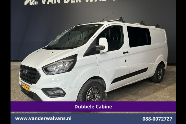 Ford Transit Custom 2.0 TDCI 130pk L2H1 Dubbele Cabine Euro6 Airco | 6-Zits | Camera | LED | Cruisecontrol | 2800kg Trekhaak Android Auto, Verwarmde voorruit, Stoelverwarming, Parkeersensoren, Dakdragers