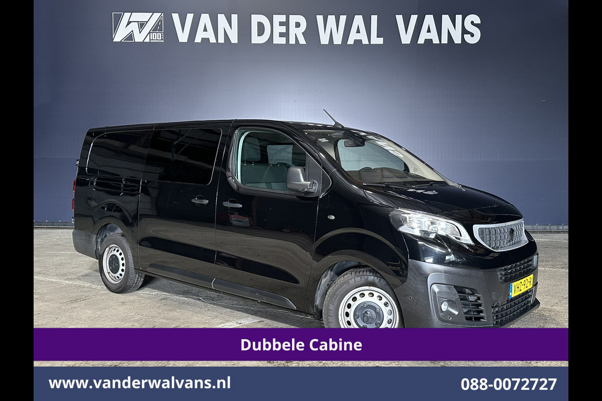 Peugeot Expert 2.0 BlueHDI 123pk Automaat L3H1 Dubbele Cabine Euro6 Airco | 6-Zits | Camera | Navigatie Head up Display, Apple Carplay, Android Auto, cruisecontrol, Trekhaak, Parkeersensoren