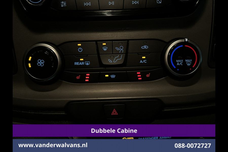 Ford Transit Custom 2.0 TDCI 170pk L2H1 Dubbele Cabine Euro6 Airco | 5-Zits | 2x Zijdeur | Camera | LED Apple Carplay, Android Auto, Cruisecontrol, Parkeersensoren, Stoelverwarming, Verwarmde voorruit 2800kg trekvermogen