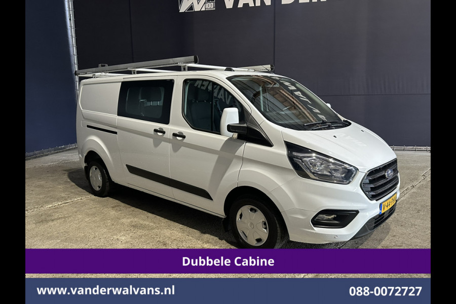 Ford Transit Custom 2.0 TDCI 130pk L2H1 Dubbele Cabine Inrichting Euro6 Airco | 5-Zits | Imperiaal | LED | Cruisecontrol Stoelverwarming, Parkeersensoren