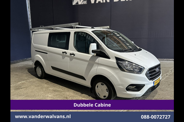 Ford Transit Custom 2.0 TDCI 130pk L2H1 Dubbele Cabine Inrichting Euro6 Airco | 5-Zits | Imperiaal | LED | Cruisecontrol Stoelverwarming, Parkeersensoren