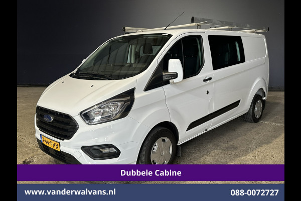 Ford Transit Custom 2.0 TDCI 130pk L2H1 Dubbele Cabine Inrichting Euro6 Airco | 5-Zits | Imperiaal | LED | Cruisecontrol Stoelverwarming, Parkeersensoren