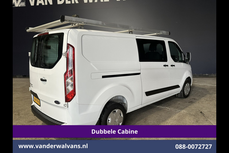 Ford Transit Custom 2.0 TDCI 130pk L2H1 Dubbele Cabine Inrichting Euro6 Airco | 5-Zits | Imperiaal | LED | Cruisecontrol Stoelverwarming, Parkeersensoren