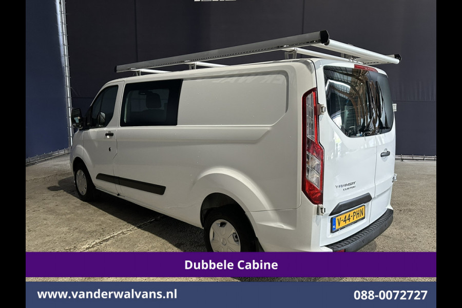 Ford Transit Custom 2.0 TDCI 130pk L2H1 Dubbele Cabine Inrichting Euro6 Airco | 5-Zits | Imperiaal | LED | Cruisecontrol Stoelverwarming, Parkeersensoren