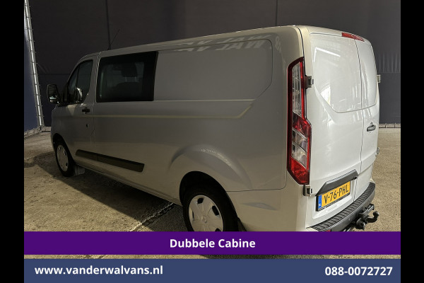 Ford Transit Custom 2.0 TDCI 170pk Automaat L2H1 Dubbele Cabine Euro6 Airco | 5-Zits | Xenon | Camera | Navigatie | Apple Carplay | LED Android Auto, Stoelverwarming, Verwarmde voorruit, Parkeersensoren, Trekhaak