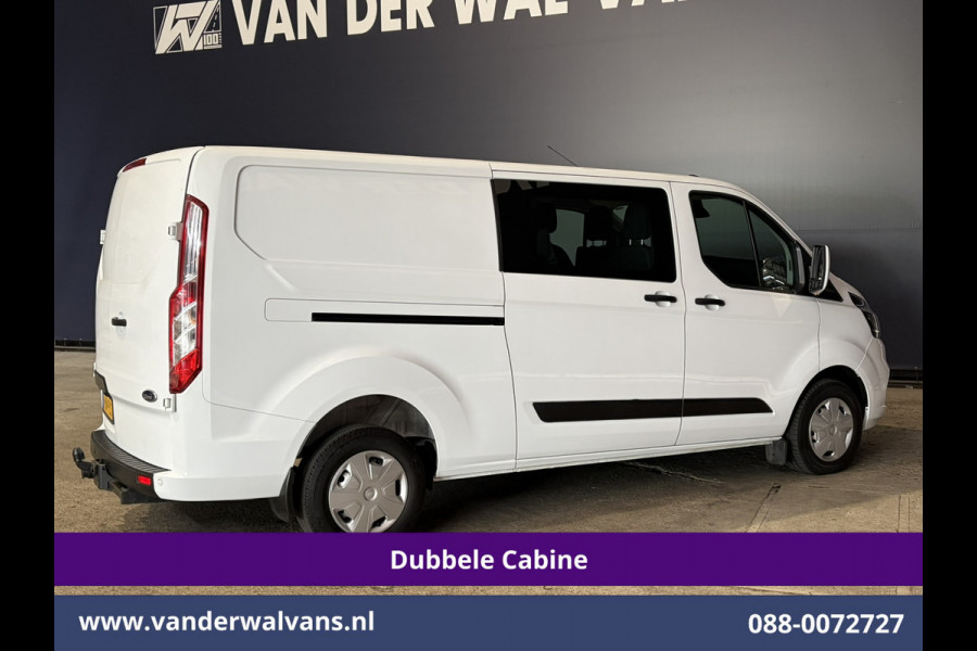 Ford Transit Custom 2.0 TDCI 131pk L2H1 Dubbele Cabine Euro6 Airco | 6-Zits | Camera | Apple Carplay | Xenon | Cruisecontrol 2540kg Trekhaak, Android Auto, Verwarmde voorruit, Parkeersensoren