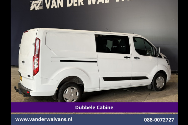 Ford Transit Custom 2.0 TDCI 131pk L2H1 Dubbele Cabine Euro6 Airco | 6-Zits | Camera | Apple Carplay | Xenon | Cruisecontrol 2540kg Trekhaak, Android Auto, Verwarmde voorruit, Parkeersensoren