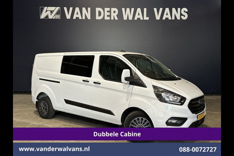 Ford Transit Custom 2.0 TDCI 130pk L2H1 Dubbele Cabine Euro6 Airco | 6-Zits | LED | Cruisecontrol | Trekhaak Parkeersensoren, Verwarmde voorruit