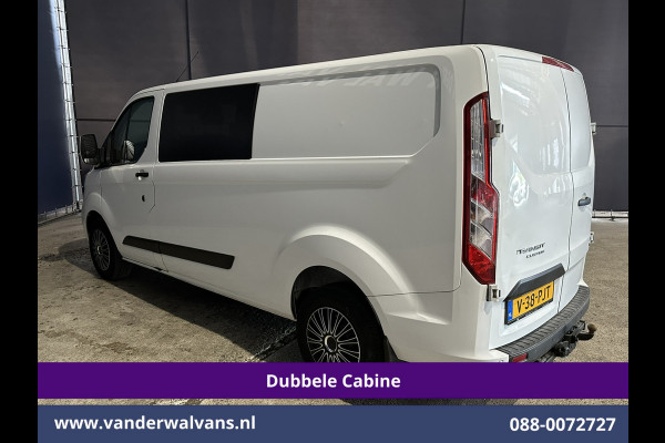 Ford Transit Custom 2.0 TDCI 130pk L2H1 Dubbele Cabine Euro6 Airco | 6-Zits | LED | Cruisecontrol | Trekhaak Parkeersensoren, Verwarmde voorruit