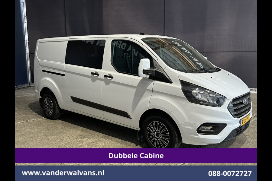 Ford Transit Custom 2.0 TDCI 130pk L2H1 Dubbele Cabine Euro6 Airco | 6-Zits | LED | Cruisecontrol | Trekhaak Parkeersensoren, Verwarmde voorruit