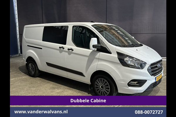 Ford Transit Custom 2.0 TDCI 130pk L2H1 Dubbele Cabine Euro6 Airco | 6-Zits | LED | Cruisecontrol | Trekhaak Parkeersensoren, Verwarmde voorruit